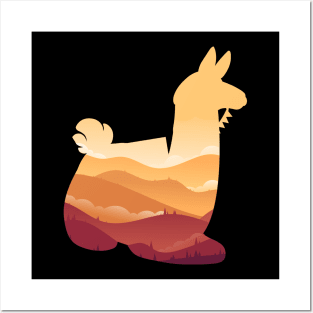 Llama Posters and Art